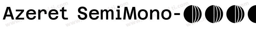Azeret SemiMono字体转换